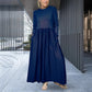 🎉🔥Biggest Sale -50% OFF🔥Flowy Knit Midi Dress with Full Sleeves