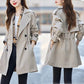 ✨New Style✨ Fashionable high-end women's windbreaker with mid-length lapel🎁free shipping