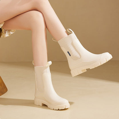 🔥2025 New Year Hot Sale 56% Off☔️Waterproof Non-Slip Thick Sole Mid-Calf Boots