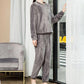Women’s Loose Warm Coral Plush Pajamas Set