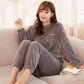 Women’s Loose Warm Coral Plush Pajamas Set