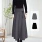 👗Women’s Elastic High Waisted Thick Long Skirt