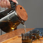 ♨️Leaves and water separation press teapot