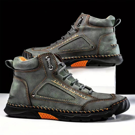 🔥Clearance Sale🔥Stylish Hand-Stitched Flat Sole Men's Boots（The more you buy, the higher the discount）