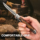 New Year Hot Sale 50% OFF🗡️Folding knife with wooden handle for work, hiking & camping⛺Buy 1 Get 1 Free