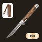 New Year Hot Sale 50% OFF🗡️Folding knife with wooden handle for work, hiking & camping⛺Buy 1 Get 1 Free