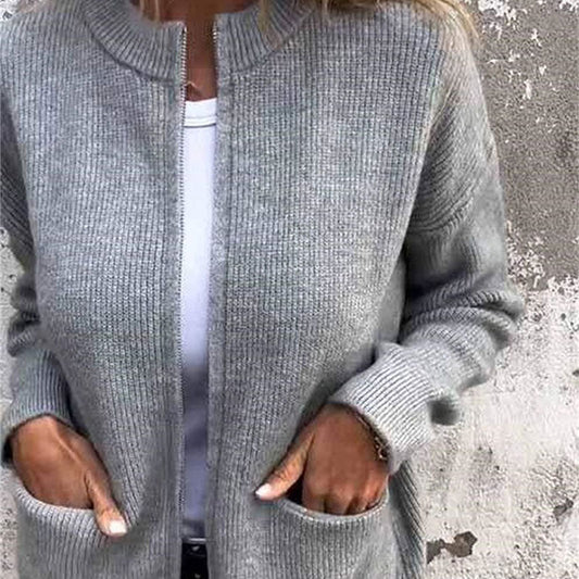 Women's Cozy Zipper Knitted Jacket💋Enjoy a 30-day hassle-free return policy!