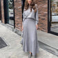💞Winter Wardrobe Essentials 60%OFF 💞Women's Round-Neck Top ＆ Pleated Skirt 2-Piece Set
