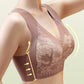 Women’s Breathable Soft Wire-Free Seamless Push-Up Lace Bra