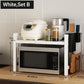 Expandable Microwave Oven Rack with Hooks