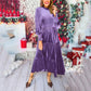 💃Holiday Specials - 52% OFF🔥Women’s Luxurious Long-Sleeve Dress with Ruffle Hem