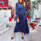 💃Holiday Specials - 52% OFF🔥Women’s Luxurious Long-Sleeve Dress with Ruffle Hem