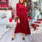 💃Holiday Specials - 52% OFF🔥Women’s Luxurious Long-Sleeve Dress with Ruffle Hem