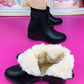 Stylish Elegant Wedge-heel Ankle Boots for Women