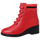 Stylish Elegant Wedge-heel Ankle Boots for Women