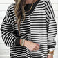 🌸Women's Casual Striped Color Block Sweatshirt💋Free Shipping