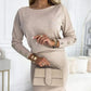 🎉Holiday Promotions - 50% OFF🎄Women’s Ribbed Knit Top ＆ Skirt Two-Piece Set