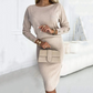 🎉Holiday Promotions - 50% OFF🎄Women’s Ribbed Knit Top ＆ Skirt Two-Piece Set