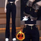 💖Women's High-Waisted Flared Pants with Plush Lining