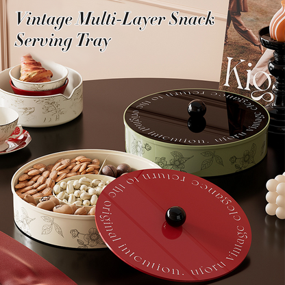 Vintage Multi-Layer Snack Serving Tray