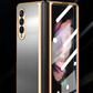Samsung Galaxy Z Fold 6 Magnetic Protective Cover In Anti-drop Brushed Metal