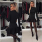 Women's Slim Fit Flared Sleeve Mini Dress