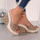 Women's Floral Open Toe Slip-On Sandals