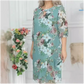 🔥Last Day Sale 50%💝Women's Floral Print Knee-Length Dress