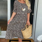 🎁What should I wear tomorrow?🎁💥Round Neck Polka Dot Print Midi Dress
