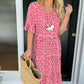 🎁What should I wear tomorrow?🎁💥Round Neck Polka Dot Print Midi Dress
