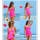 👙Swimsuit With Deep V And Gathered Gack