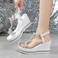 Glitter Butterfly Embellished Open Toe Sandals