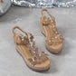 Glitter Butterfly Embellished Open Toe Sandals