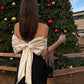 Women's Bow Knot Off-Shoulder Party Dress