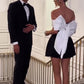 Women's Bow Knot Off-Shoulder Party Dress