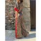🌸Spring Hot Sale 50% OFF💐 Women's 2-Piece Leopard Print Outfit Button-Down Shirt & Wide-Leg Pants