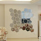 Waterproof Acrylic Hexagonal Mirror Wall Stickers