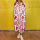 Women's Loose Printed Dress with Pockets