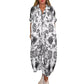 Women's Loose Printed Dress with Pockets