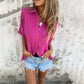 🌸Spring Specials🌸 Women's Casual Solid Color Loose Fit Shirt