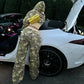Trendy Camouflage Sweatshirt Set