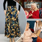 💥Limit Time 50% OFF🎉Women's Fashion High Waist Floral Pleated Long Skirt