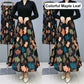 💥Limit Time 50% OFF🎉Women's Fashion High Waist Floral Pleated Long Skirt