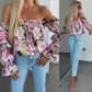 🌸Spring Specials🌸Floral Print Smocked Off-the-Shoulder Top