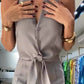 Women's 2-Piece Sleeveless Halter Top and High-Waist Wide-Leg Pants Set
