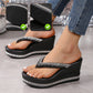 Women's Rhinestone Platform Flip Flops