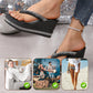 Women's Rhinestone Platform Flip Flops