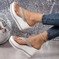 Women's Rhinestone Platform Flip Flops
