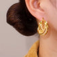 Sparkly Mesh Hoop Earrings