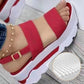 Women's Casual Platform Thick Wedge Sandal
